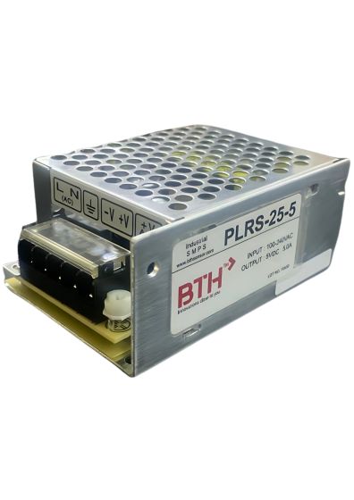 PLRS-25-5||Single Output Power Supply, 5V/5A Output, Panel Mount 