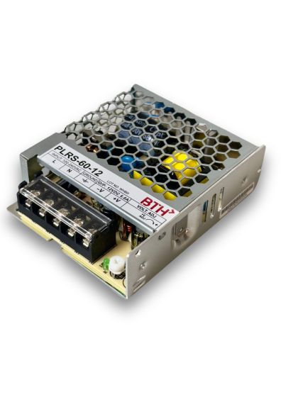 PLRS-60-12||Single Output, Low Profile Power Supply, 12V/5A Output, Panel Mount  
