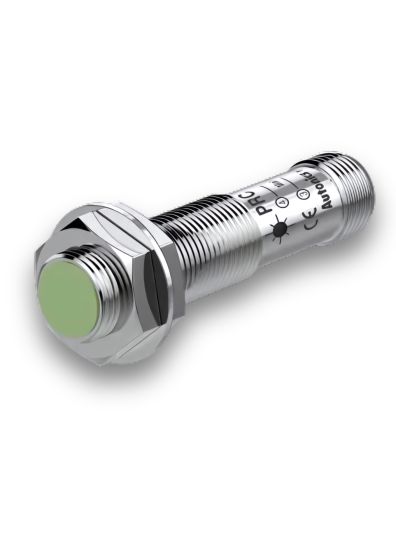 Autonics PRCM12-2DN, Cylindrical Inductive Proximity Sensor, Sensing Distance 2mm, NPN, 3-Wire, Flush Type