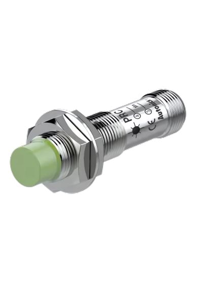 Autonics PRCM12-4DN, Cylindrical Inductive Proximity Sensor, Sensing Distance 4mm, NPN, 3-Wire, Non-Flush Type