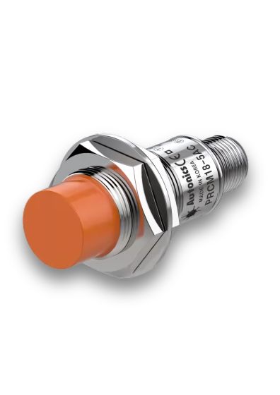 Autonics PRCM18-8DP, Cylindrical Inductive Proximity Sensor, Sensing Distance 8mm, PNP, 3-Wire, Non-Flush Type