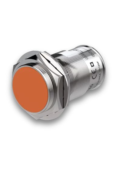 Autonics PRCM30-10DP2, Cylindrical Inductive Proximity Sensor, Sensing Distance 10mm, PNP, 3-Wire, Flush Type