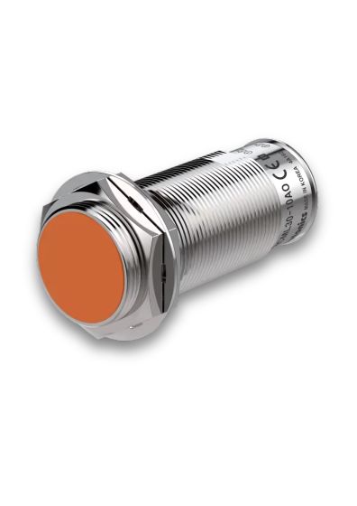 Autonics PRCML30-10DP, Cylindrical Inductive Proximity Sensor, Sensing Distance 10mm, PNP, 3-Wire, Flush Type