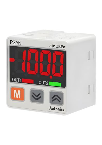 Autonics PSAN-V01CPA-RC1/8, (Pneumatic type) Air, Non-corrosive gas, Rear fitting, Digital Display Pressure Sensor