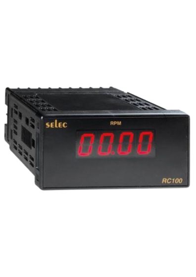 Selec RC100C, 4 Digits LED Rate Indicator, 48x96mm, Panel Mount