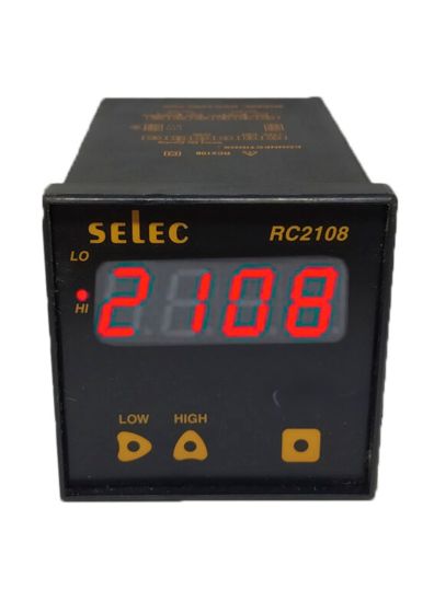 Selec RC2108, RPS, RPM, RPH Indication, Scalable Input, Rate Indicator with Alarm, 72x72mm, Panel Mount