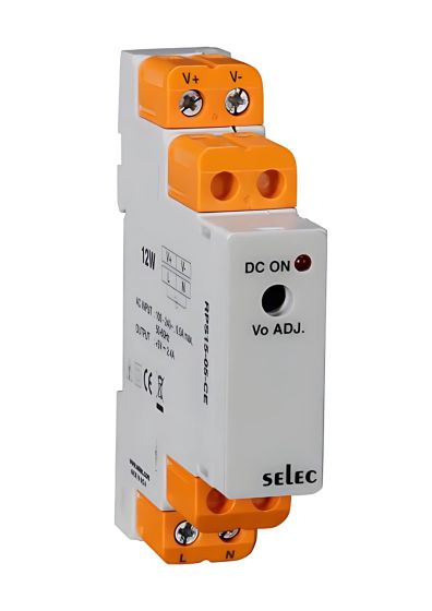 Selec RPS15-05-CE, 15Watt 5 Volt/2.4A Current Power Supply, DIN Rail Mount