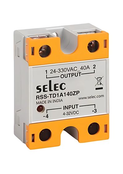 Selec RSS-TD1A140ZP, DC Input, AC Output, 40A Solid State Relay, Panel Mount