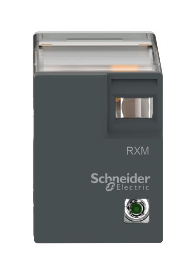 Schneider RXM4LB2BD, Miniature Plug-in Relay - HARMONY RXM4L - 4 C/O - 24 V DC - 3 A - with LED