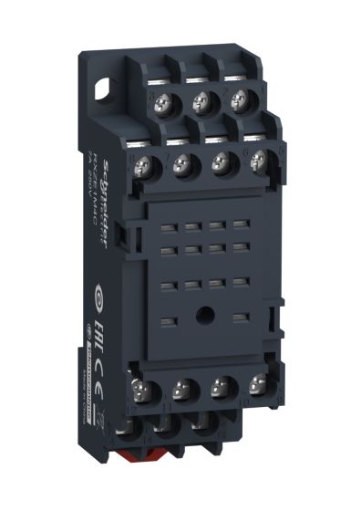 Schneider RXZE1M4C, Socket, Harmony Electromechanical Relays, for RXM2LB RXM4LB Relays, 7A, Screw Clamp Socket, Mixed Contact Terminal