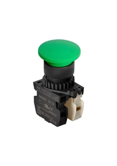 Autonics S2BR-P1GAB, Button type Extended, Green, Mushroom Head Push Button Switch