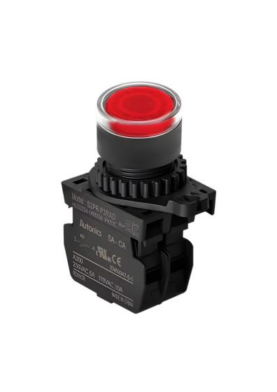 Autonics S2PR-P3RAD, Illuminated, Red, Push Button