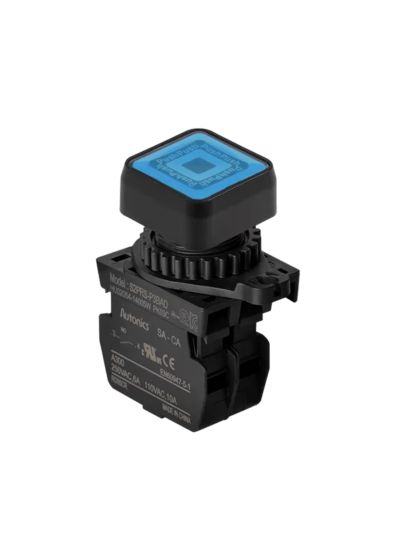 Autonics S2PRS-P3BAD, Illuminated, Blue, Push Button