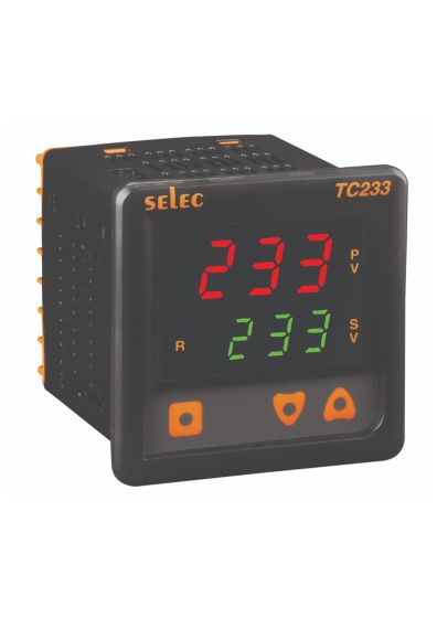 Selec TC233AX-24V, 3+3 Digits 7 Segment Display, 72x72mm, Panel Mount