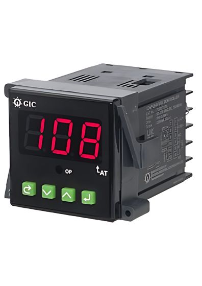 GIC TCS1T100, 3 Digit Single Display Temperature Controller, RTD & TC Input, Relay or SSR Output, Panel Mount, 48Xx48mm