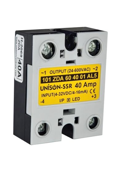UNI 101 ZDA 60 40 01 AL5 ||DC Input  AC Output, 40A Solid State Relay, Single Phase