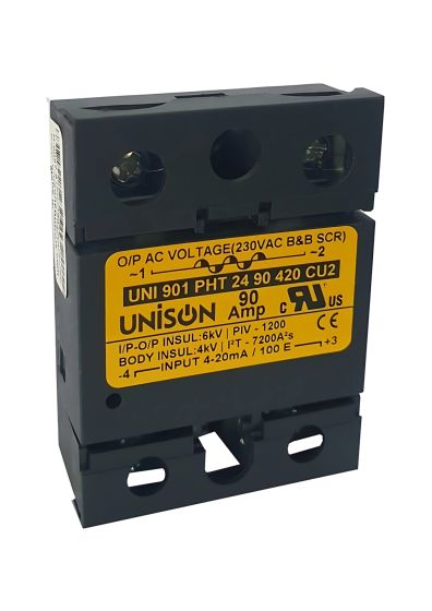 UNI 901 PHT 24 90 420 CU2 ||Analog Input  AC Output, 90A Solid State Relay, Single Phase