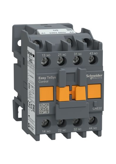 Schneider CAE22U5,  Easy TeSys control relay - 2 NO + 2 NC <= 690 V - 240 VAC