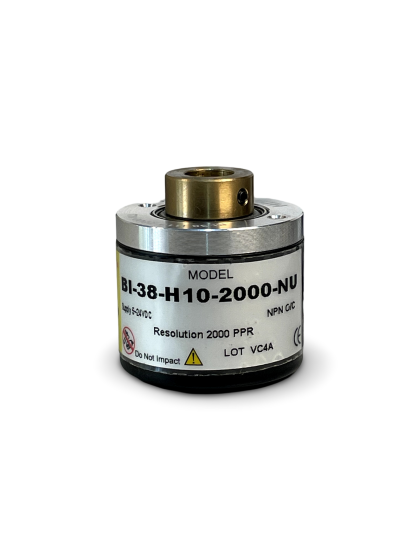 BI-38-H10-2000-NU||Incremental Rotary Encoder, Hollow Type, Diameter 38mm, Hollow Diameter 10mm, PPR 2000, NPN, 5~24V DC