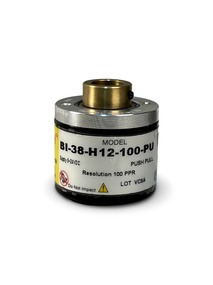 BI-38-H12-100-PU||Incremental Rotary Encoder, Hollow Type, Diameter 38mm, Hollow Diameter 12mm, PPR 100, Push Pull, 5~24V DC