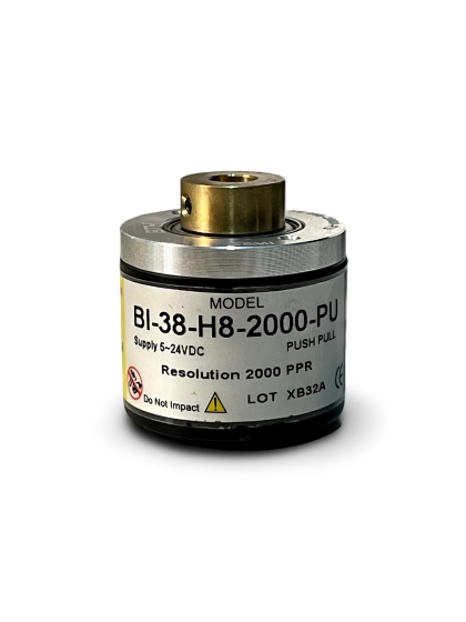 BI-38-H8-2000-PU||Incremental Rotary Encoder, Hollow Type, Diameter 38mm, Hollow Diameter 8mm, PPR 2000, Push Pull, 5~24V DC