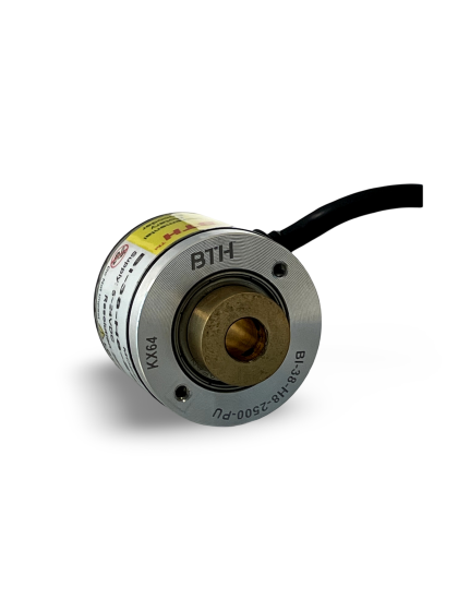 BI-38-H8-2500-PU||Incremental Rotary Encoder, Hollow Type, Diameter 38mm, Hollow Diameter 8mm, PPR 2500, Push Pull, 5~24V DC