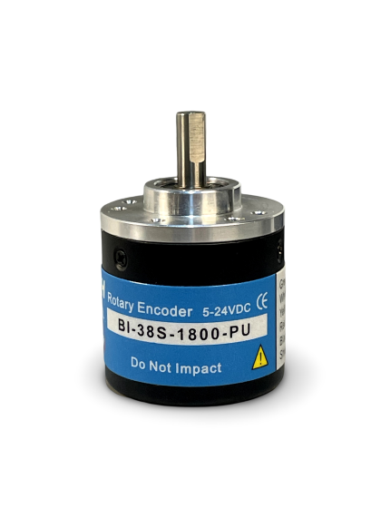 BI-38S-1800-PU||Incremental Rotary Encoder, Diameter 38mm, Shaft Type, Shaft Diameter 6mm, PPR 1800, Push Pull, 5~24V DC