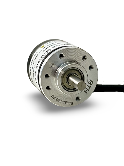 BI-38S-250-PU||Incremental Rotary Encoder, Diameter 38mm, Shaft Type, Shaft Diameter 6mm, PPR 250, Push Pull, 5~24V DC
