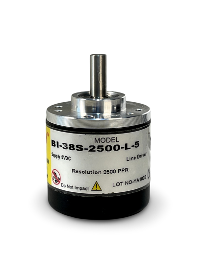 BI-38S-2500-L5||Incremental Rotary Encoder, Diameter 38mm, Shaft Type, Shaft Diameter 6mm, PPR 2500, Line Driver, 5V DC