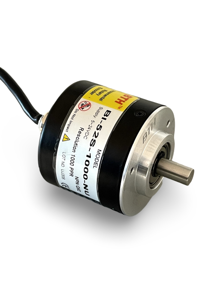 BI-52S-1000-NU||Incremental Rotary Encoder, Diameter 52mm, Shaft Type, Shaft Diameter 8mm, PPR 1000, NPN, 5~24V DC