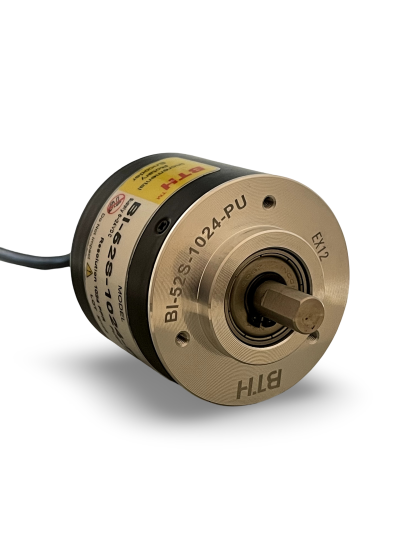 BI-52S-1024-PU||Incremental Rotary Encoder, Diameter 52mm, Shaft Type, Shaft Diameter 8mm, PPR 1024, Push Pull, 5~24V DC
