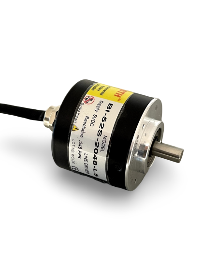BI-52S-2048-L-5||Incremental Rotary Encoder, Diameter 52mm, Shaft Type, Shaft Diameter 8mm, PPR 2048, Line Driver, 5V DC