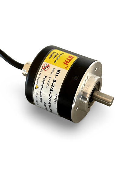 BI-52S-2048-PU||Incremental Rotary Encoder, Diameter 52mm, Shaft Type, Shaft Diameter 8mm, PPR 2048, Push Pull, 5~24V DC