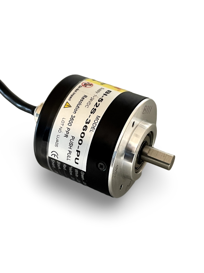 BI-52S-3600-PU||Incremental Rotary Encoder, Diameter 52mm, Shaft Type, Shaft Diameter 8mm, PPR 3600, Push Pull, 5~24V DC