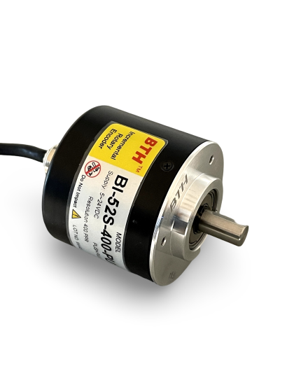 BI-52S-400-PU||Incremental Rotary Encoder, Diameter 52mm, Shaft Type, Shaft Diameter 8mm, PPR 400, Push Pull, 5~24V DC