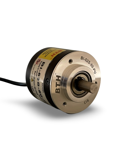 BI-52S-50-PU||Incremental Rotary Encoder, Diameter 52mm, Shaft Type, Shaft Diameter 8mm, PPR 50, Push Pull, 5~24V DC