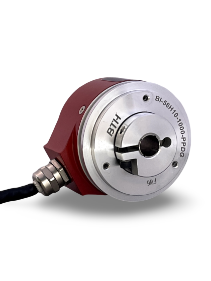 BI-58H10-1000-PPDG||Incremental Rotary Encoder, Diameter 58mm, Hollow Type, Hollow Diameter 10mm, PPR 1000, Push Pull Differential, 5~24V DC
