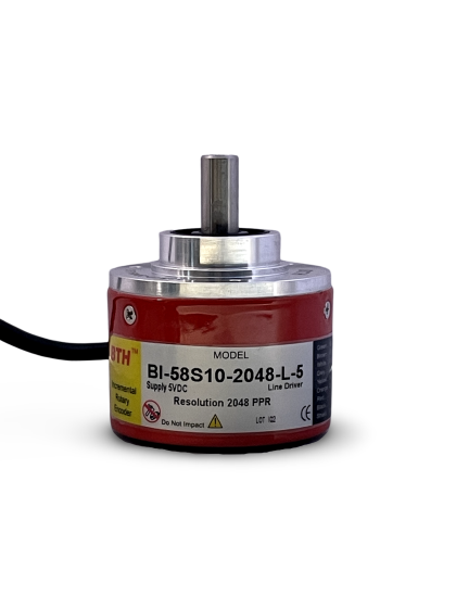 BI-58S10-2048-L-5||Incremental Rotary Encoder, Diameter 58mm, Shaft Type, Shaft Diameter 10mm, PPR 2048, Line Driver, 5V DC