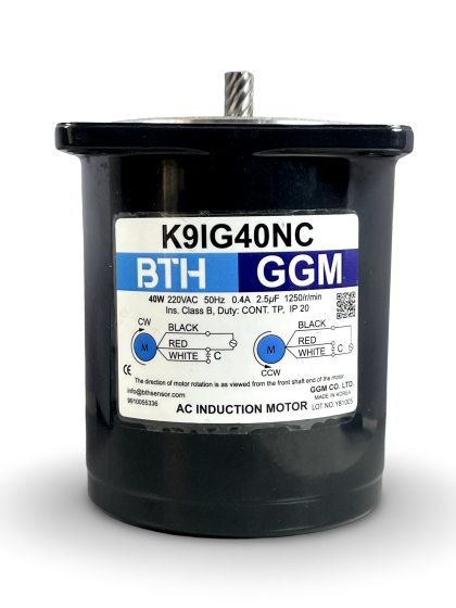 K9IG40NC ||Single Phase 40 Watt Induction Motor, Pinion Shaft, Flange 90mm 