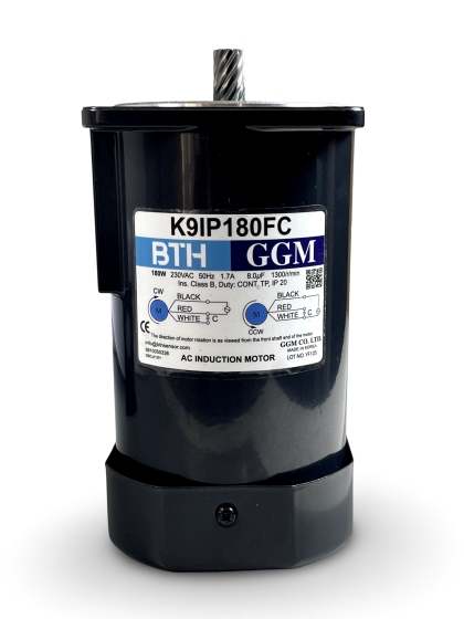 K9IP180FC ||Single Phase 180 Watt Induction Motor, Pinion Shaft, Flange 90mm