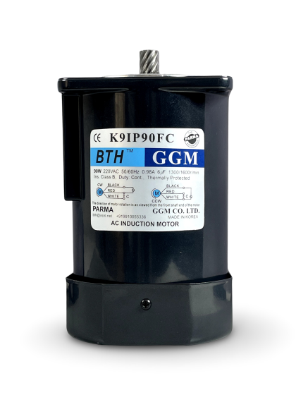 K9IP90FC ||Single Phase 90 Watt Induction Motor, Pinion Shaft, Flange 90mm