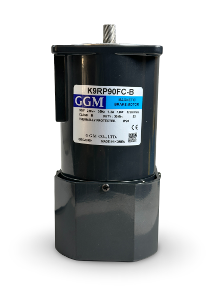 K9RP90FC-B ||Single Phase 90 Watt Brake Motor, Pinion Shaft, Flange 90mm, 230VAC