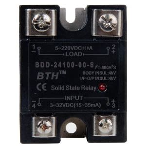 BDD-24100-00-S||DC Input DC Output, 100A Solid State Relay, Single Phase  