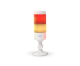 BSC-RY-2W2B||24V DC Tower Light, Two Stage, Steady + Buzzer, Red, Yellow Color  