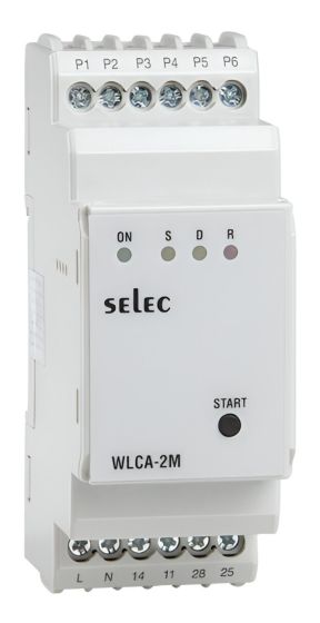 Selec WLCA-2M-U-CE, Dual tank Water Level Controller, user selectable modes, Size 35mm, DIN Rail Mount