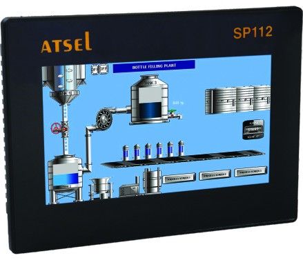 Selec SP112-GT70-ET1-CE, 7 Inch Resistive Touch Display HMI With Serial & Ethernet Ports, Resolution 800 x 480 Pixels, Size 203x 149mm